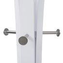 Appendiabiti 45x45x175 cm in Metallo Laccato New Star Bianco-3