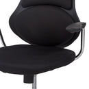 Sedia Poltrona Operativa da Ufficio in Tessuto Zunica Nera-3