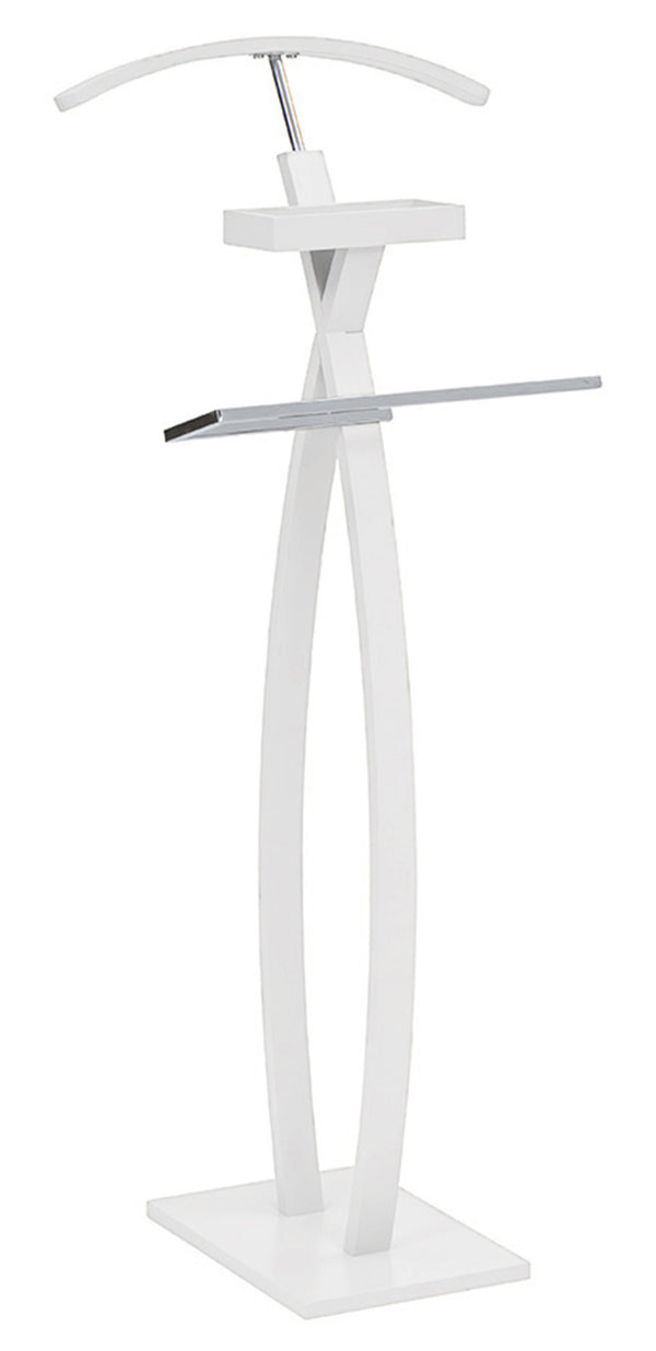 Herrendiener Ständer 45 x 34 x 116 cm in New Pringo White Wood sconto