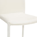 Sedia Imbottita 46x50x89 cm in Similpelle Dani Plus Bianca-3