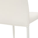 Sedia Imbottita 46x50x89 cm in Similpelle Dani Plus Bianca-4