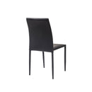 Sedia Imbottita 46x50x89 cm in Similpelle Dani Plus Nera-2