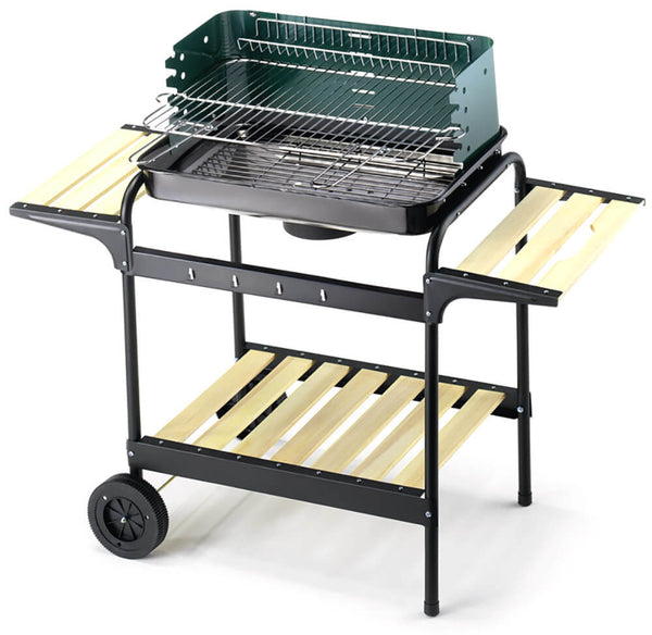 sconto Ompagrill 60-40 Green/W Holzkohlegrill aus Stahl