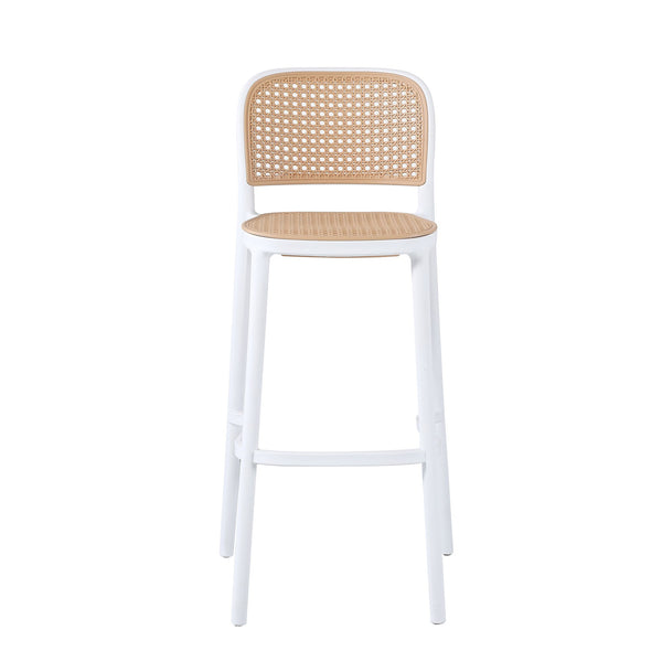 sconto Sgabello Fantine Bianco Corda in Polipropilene