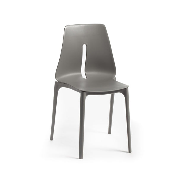 Sedia Lagos in Polipropilene Grigia online