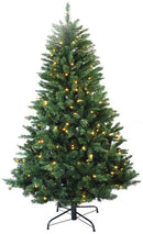Albero di Natale Artificiale con Luci LED Verde Altezza 180 cm-1