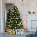 Albero di Natale Artificiale con Luci LED Verde Altezza 180 cm-2