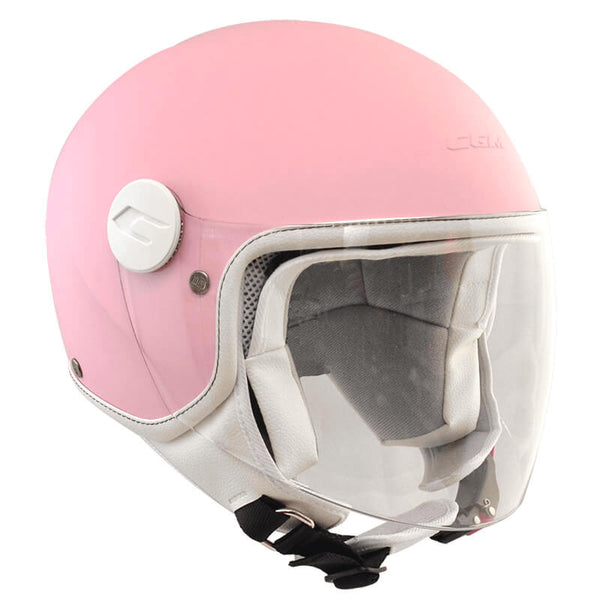 Demi-Jet-Helm für Kinder mit langem Visier CGM Magic Mono 205A Matt Pink Verschiedene Größen acquista