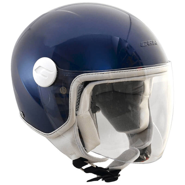 Demi-Jet-Helm für Kinder mit langem Visier CGM Magic Mono 205A Metallic Blue Verschiedene Größen sconto