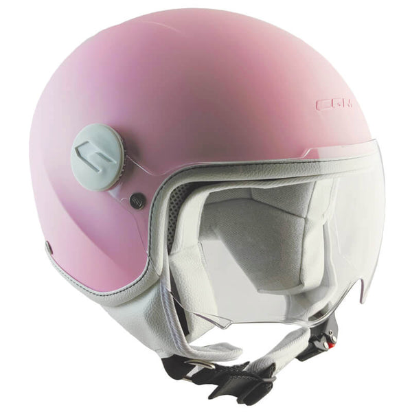 acquista Demi-Jet-Helm für Kinder Geformtes Visier CGM Magic Mono 205A Matt Pink Verschiedene Größen