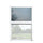 Insektenschutz-Plissee für Fenster 135 x 160 cm verkleinerbar weiß