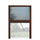 Plissee Insektenschutz für Fenster 135x160 cm reduzierbar Braun