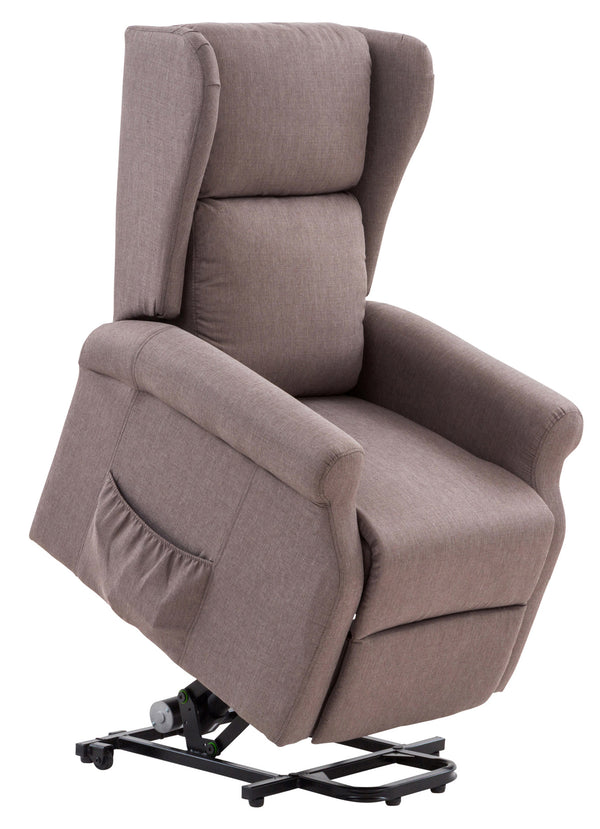 Elektrisch verstellbarer Sessel aus Bergere Arlette D Stoff in Taubengrau sconto