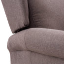 Poltrona Relax Reclinabile Manuale in Tessuto Bergere Arlette a Tortora-8