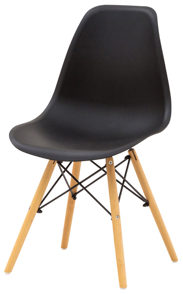 online Stuhl 52x56x83 cm aus Vega Plus schwarzem Polypropylen