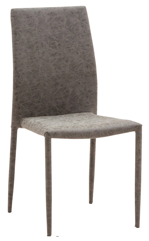 Gepolsterter Stuhl 46x50x89 cm in Dani Plus Grey Mechanic Kunstleder online