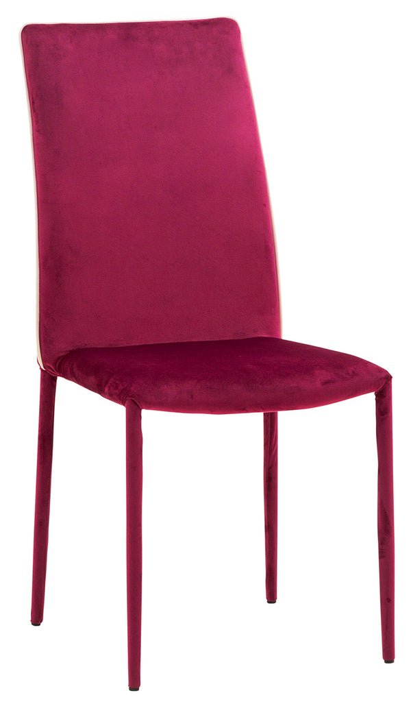 Gepolsterter Stuhl 58x44x97 cm in Dedis Plus Bordeaux Velvety Fabric prezzo
