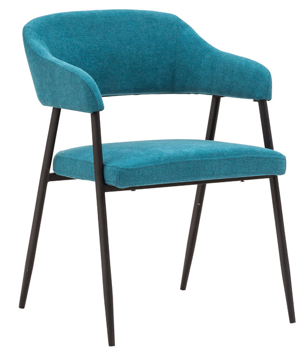 Gepolsterter Sessel 55 x 58 x 77 cm in Petrolgrünem Itaca-Stoff online