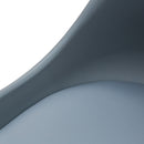 Sedia 45x55x88 cm in Poliuretano e Legno Isla Cenere-3