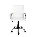 Sedia Poltrona Direzionale da Ufficio in Similpelle Akka Bianca-4