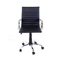 Sedia Poltrona Direzionale da Ufficio in Similpelle Akka Nera-5