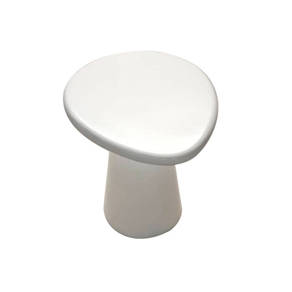 Tavolino Grey Stone, Resina Bianco Laccato Opaco sconto