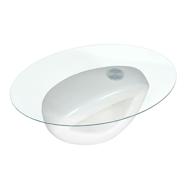 Tavolino Pure Stone, Resina Bianco Laccato Opaco-2