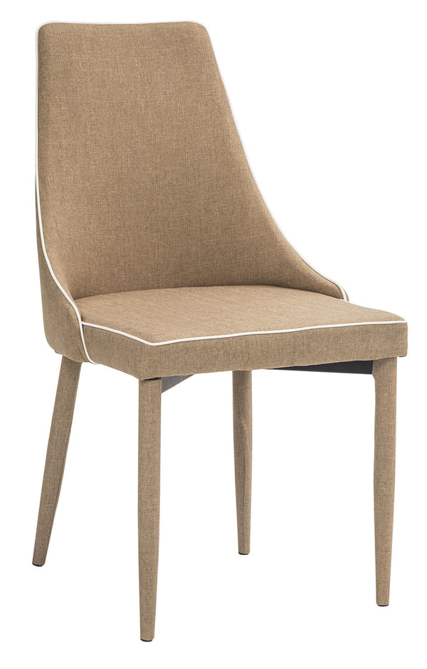 sconto Gepolsterter Stuhl 47x57x88 cm in New Plana Barley Kunstleder