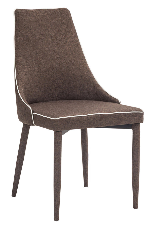 Gepolsterter Stuhl 47x57x88 cm in Kunstleder New Plana Moka acquista