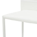 Sedia Imbottita 44x42x90 cm in Similpelle Tulip Bianca-3