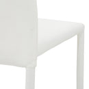 Sedia Imbottita 44x42x90 cm in Similpelle Tulip Bianca-4