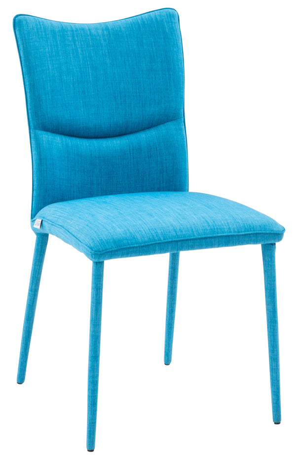 acquista Gepolsterter Stuhl 44x59x96 cm in First Blue Fabric