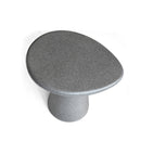 Tavolino Rotondo in Vetroresina Effetto Pietra Nuzzi Grey Stone-2