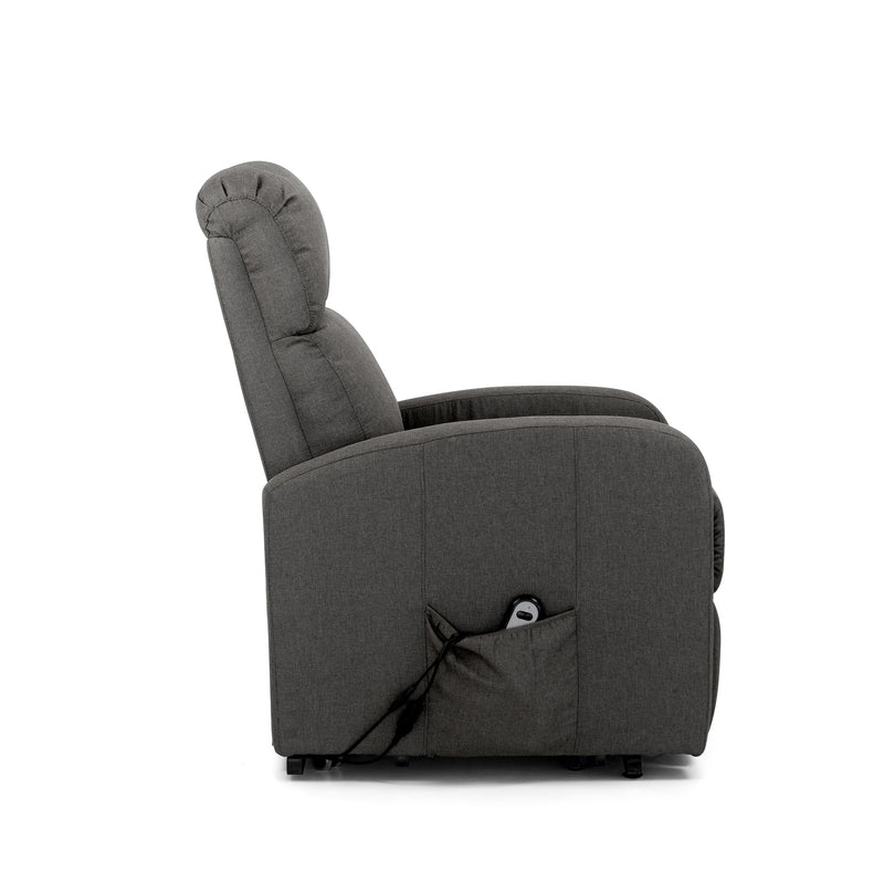 Poltrona Alzapersona Elettrica 1 Motore in Tessuto Spike D Fume-3