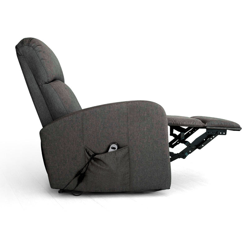Poltrona Alzapersona Elettrica 1 Motore in Tessuto Spike D Fume-4