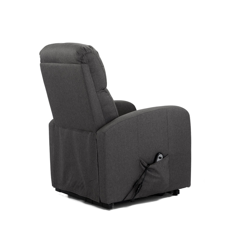 Poltrona Alzapersona Elettrica 1 Motore in Tessuto Spike D Fume-5