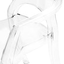 Sedia con Braccioli 51,3x51x92 cm in Metacrilato Atena Trasparente-3