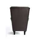 Poltrona Imbottita 79x86x102 cm in Similpelle Julia Eco Nabuk Marrone-5