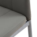 Sedia imbottita 40,5x42,5x96 cm in Similpelle Lola Grigia-4