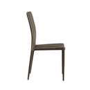 Sedia Imbottita 52x44x91 cm in Similpelle Galaxi Tartufo-3