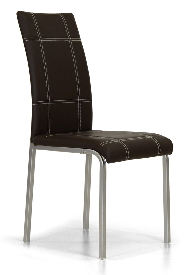 Gepolsterter Stuhl 42x53x94 cm in Kunstleder Kade Caffè sconto