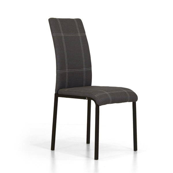 Gepolsterter Stuhl 42x53x94 cm in Kunstleder Kade Grey sconto