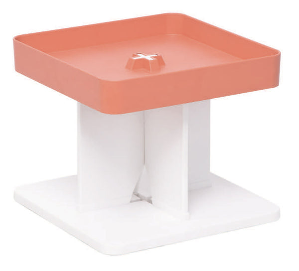 Tavolino Moderno 40x40x33,5 cm in Polipropilene Rigido Rosso prezzo