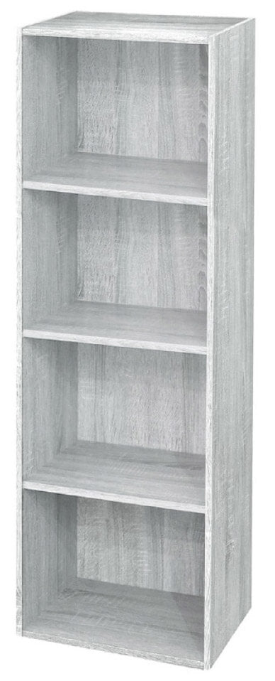Bücherregal mit 4 Regalen 40x29x132 cm in White Wood sconto