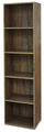 Bücherregal mit 5 Regalen 40x29x172 cm in Walnussholz