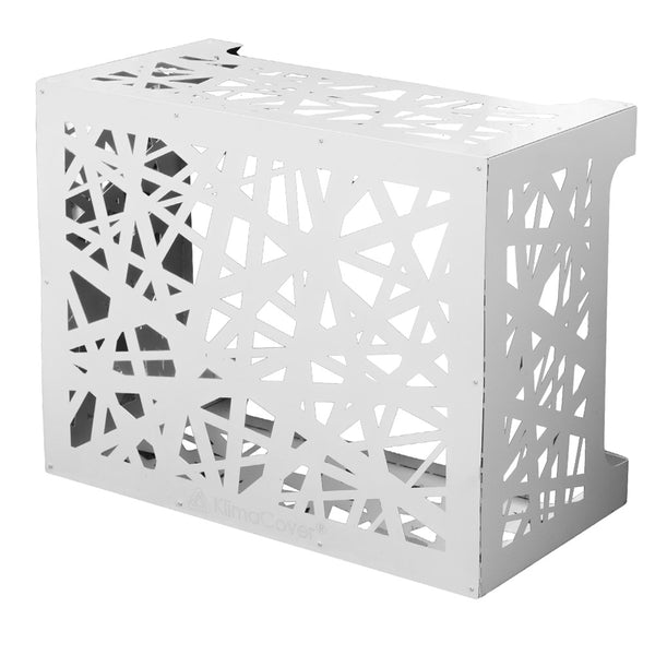 sconto Klimaanlagenabdeckung aus Aluminium 86x44x68 cm Artist M Weiß