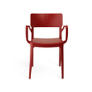 Poltrona New Chapeau in Polipropilene Rossa-1