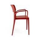 Poltrona New Chapeau in Polipropilene Rossa-2