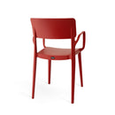 Poltrona New Chapeau in Polipropilene Rossa-3