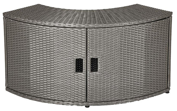 SPA-Schrank mit Türen für quadratische Whirlpool-Badewanne 110 x 30 x 58 cm Grau online